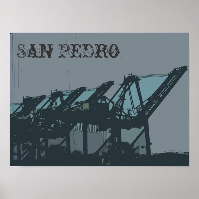 San Pedro Cranes Poster (Framsidan)