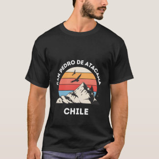 San Pedro de Atacama Chile toppar av chilenska ber T Shirt