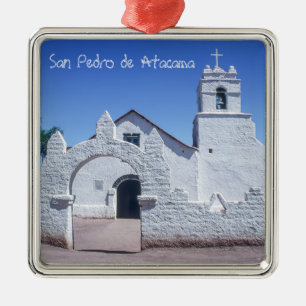 San Pedro de Atacamas kyrka - Chile Julgransprydnad Metall