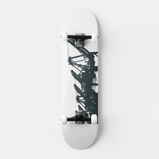 San Pedro Harbor Cranes Skateboard Bräda 20,5 Cm (Framsida)