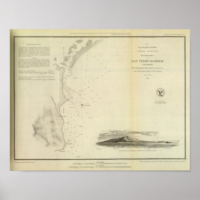 San Pedro Harbour, Calif Poster (Framsidan)