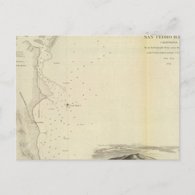 San Pedro Harbour, Calif Vykort (Framsida)