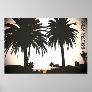 San Pedro kunglig handflatanaffisch Poster