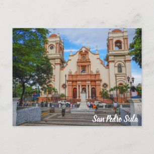 San Pedro Sula, Honduras Parque Central Vykort