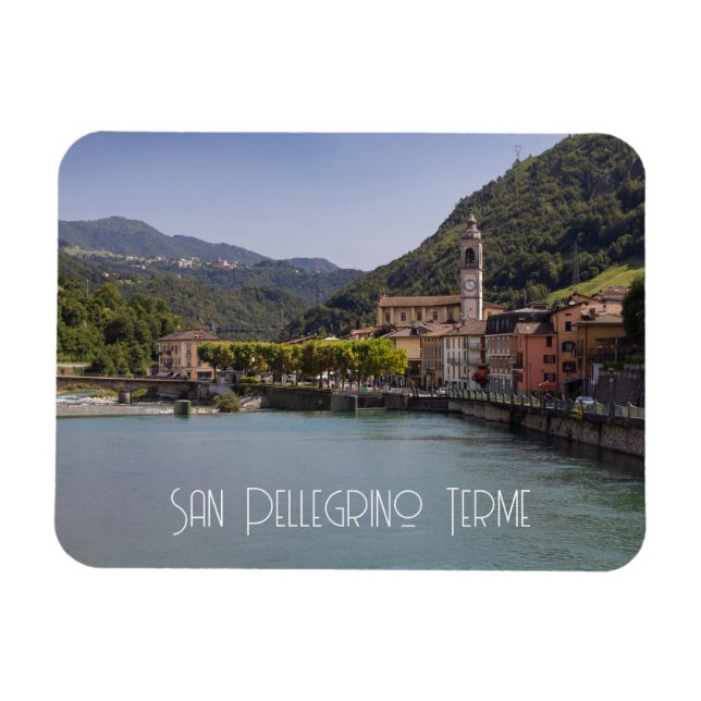 San Pellegrino Terme, Lombardiet, Italien Magnet (Horisontell)