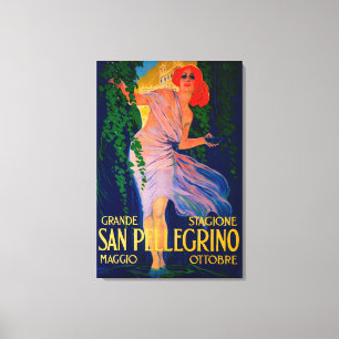 San Pellegrino Vintage PosterEurope Canvastryck