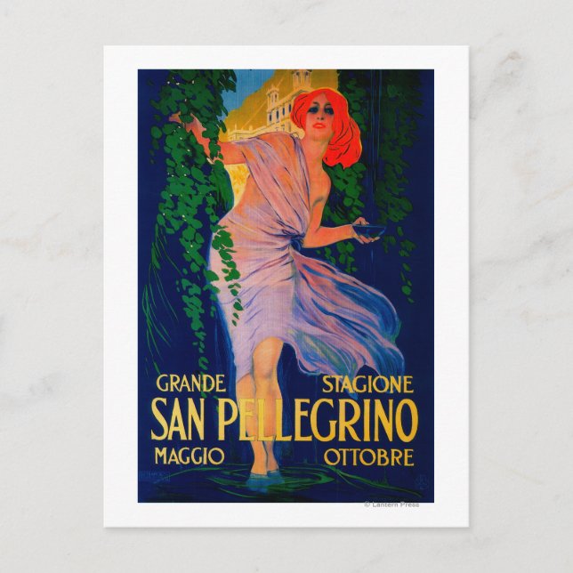 San Pellegrino Vintage PosterEurope Vykort (Framsida)