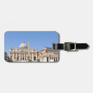 San Pietro kvadrerar i Vatican, Rome, italien Bagagebricka