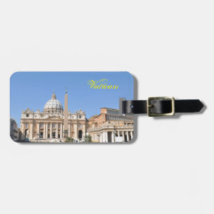 San Pietro kvadrerar i Vatican, Rome, italien Bagagebricka