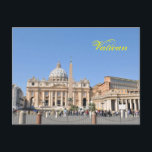 San Pietro square in Vatican, Rome, Italy Vykort<br><div class="desc">San Pietro square in Vatican,  Rome,  Italy</div>