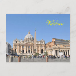 San Pietro square in Vatican, Rome, Italy Vykort