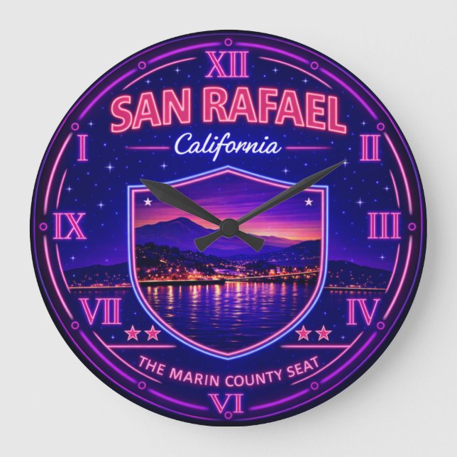 San Rafael California Waterfront Stor Klocka (Framsida)
