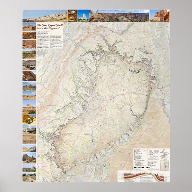 San Rafael Swell: Utah's Backcountry Playground Po Poster (Framsidan)