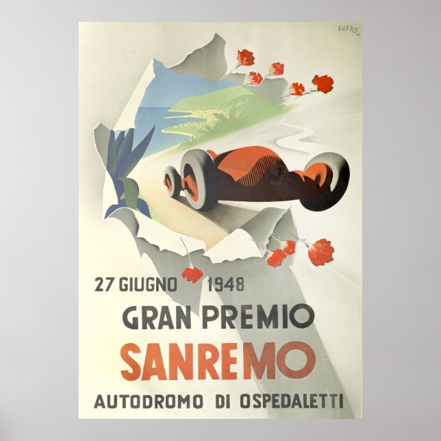 San Remo Grand Prix Poster (Framsidan)