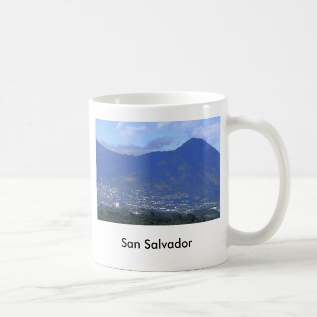 San Salvador. El Salvador Kaffemugg (Höger)