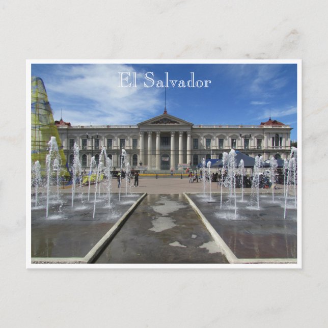 San salvador national palace vykort (Framsida)
