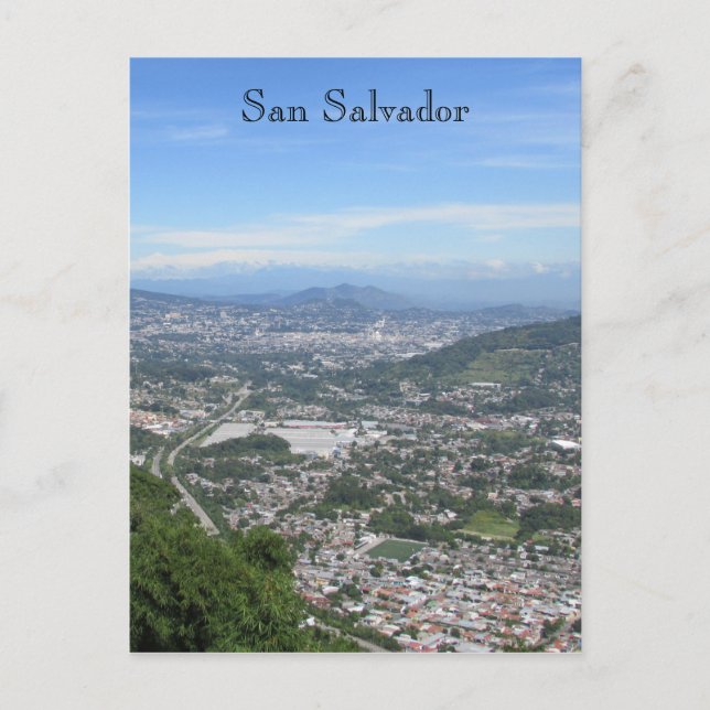 san salvador view vykort (Framsida)