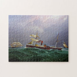 San Salvadore Seglande Hjulångare 1886 Pussel