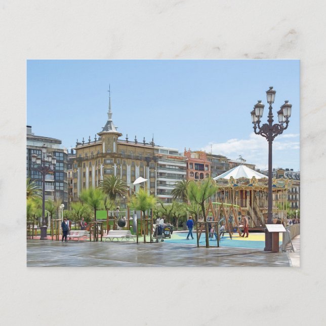 San Sebastian. 4. Vykort (Framsida)