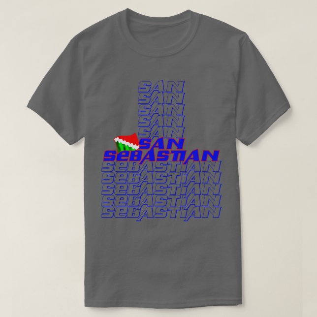 San Sebastian Cascade text 1 T Shirt (Design framsida)