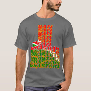 San Sebastian Cascade text 2 T Shirt
