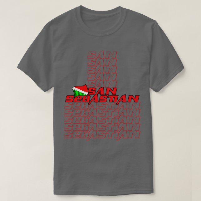 San Sebastian Cascade text T Shirt (Design framsida)