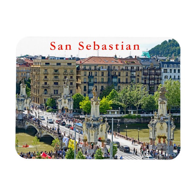 San Sebastian - Donostia. María Cristina Bridge. Magnet (Horisontell)
