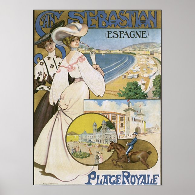 San Sebastian Espana Ställe Royale Poster (Framsidan)