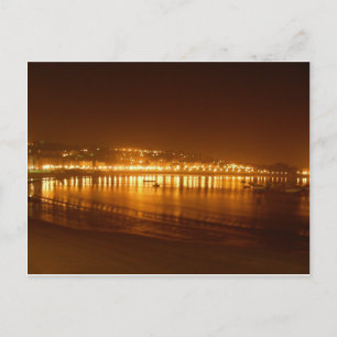 San Sebastian Night Ljus Vykort