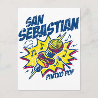 San Sebastian Pintxo Pop Musik Festival Vykort