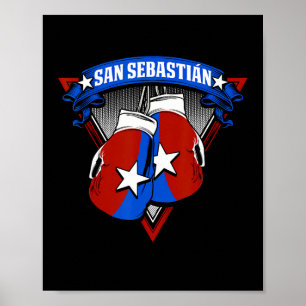 San Sebastian Puerto Rico Boxing Glove Puerto Ric Poster