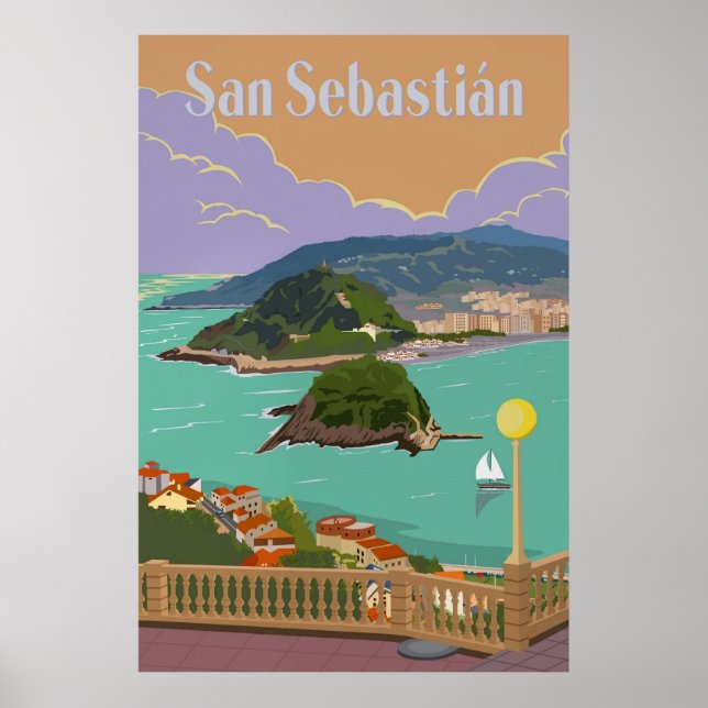San Sebastian, Spain Poster (Framsidan)