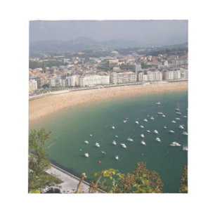 San Sebastian, Spanien. Den baskiska staden San Anteckningsblock