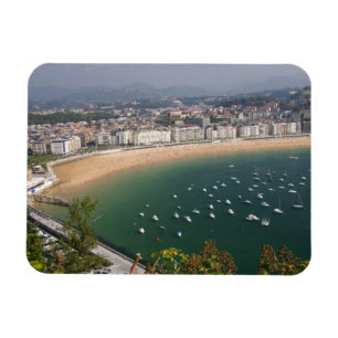 San Sebastian, Spanien. Den baskiska staden San Magnet