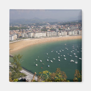 San Sebastian, Spanien. Den baskiska staden San Magnet