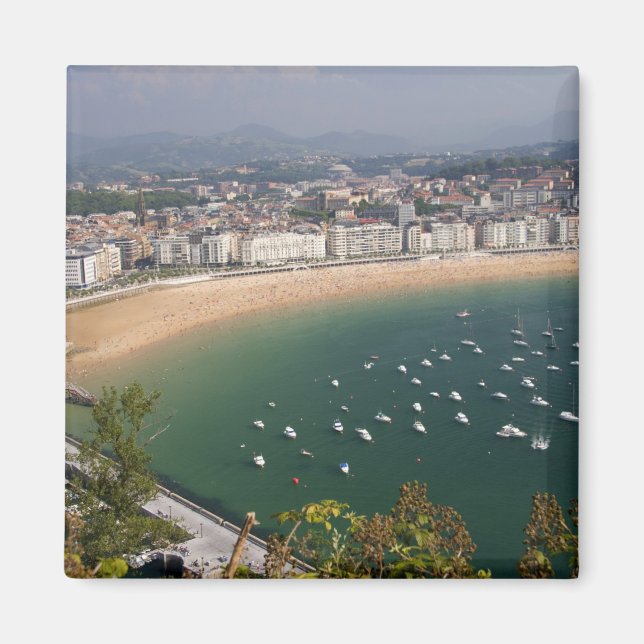 San Sebastian, Spanien. Den baskiska staden San Magnet (Framsidan)