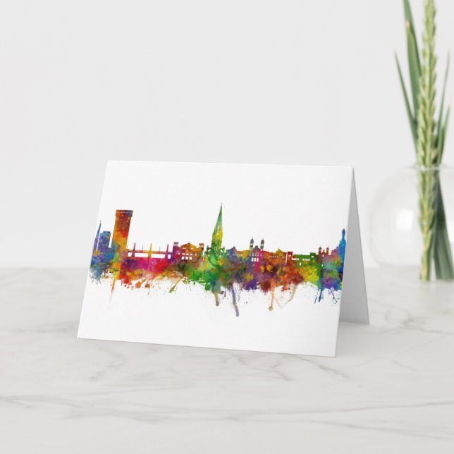 San Sebastian Spanien Skyline Kort (Framsida)