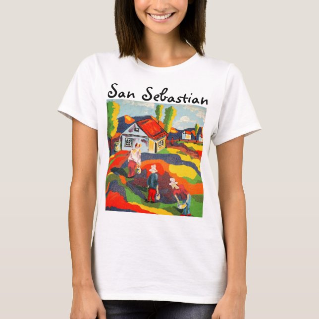 San Sebastian Spanien T Shirt (Framsida)