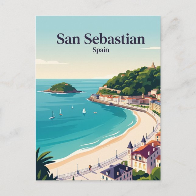 San Sebastian Spanien Vykort (Framsida)