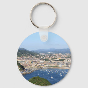 San Sebastian vackra kusten Nyckelring