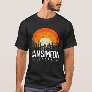 San Simeon California CA Vintage 70s 80s Retro T Shirt