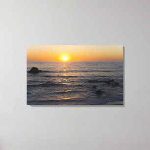 San Simeon Sunset 3 Canvastryck