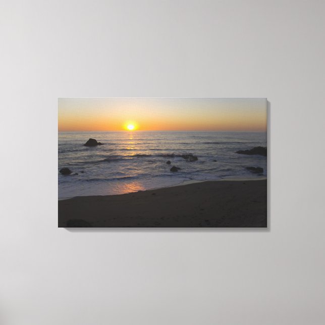 San Simeon Sunset 4 Canvastryck (Framsida)