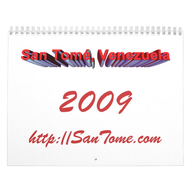San Tome kalender 2009 (Omslag)