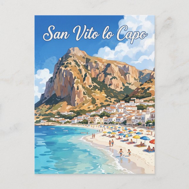 San Vito lo Capo Italien Vykort (Framsida)