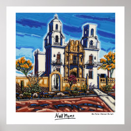 San Xavier Aeftermiddagen Sunlight Poster