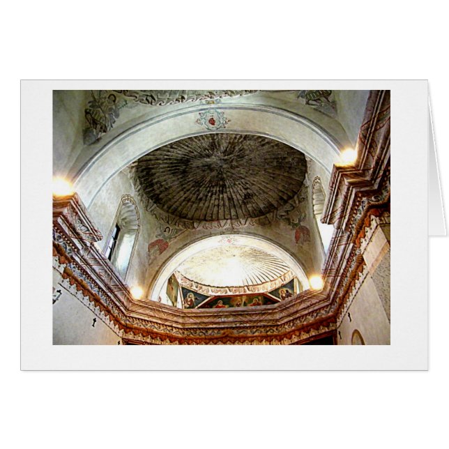 San Xavier uppdrag Hälsningskort (Framsidan Horizontal)