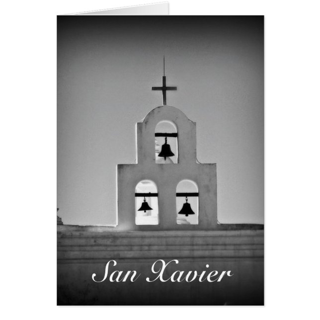 San Xavier uppdrag Hälsningskort (Framsidan)