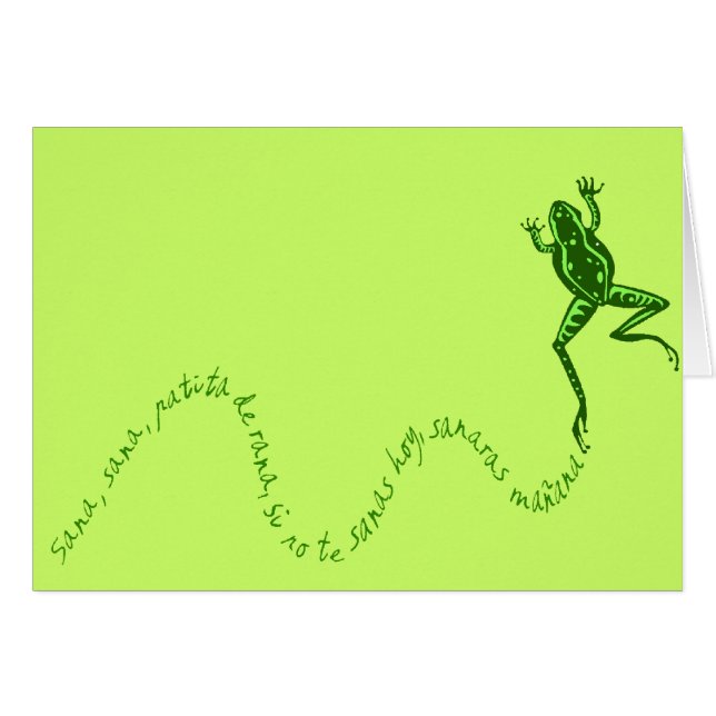 Sana rana hälsningskort (Framsidan Horizontal)