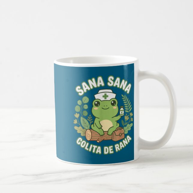 Sana Sana Colita De Rana Mexican Nurse Frog  Kaffemugg (Höger)